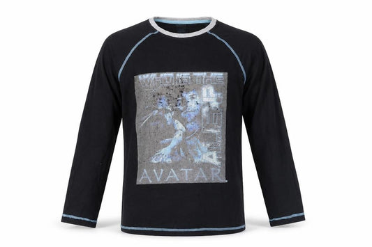Men’s Avatar Black Long Sleeve Graphic Top - Size M