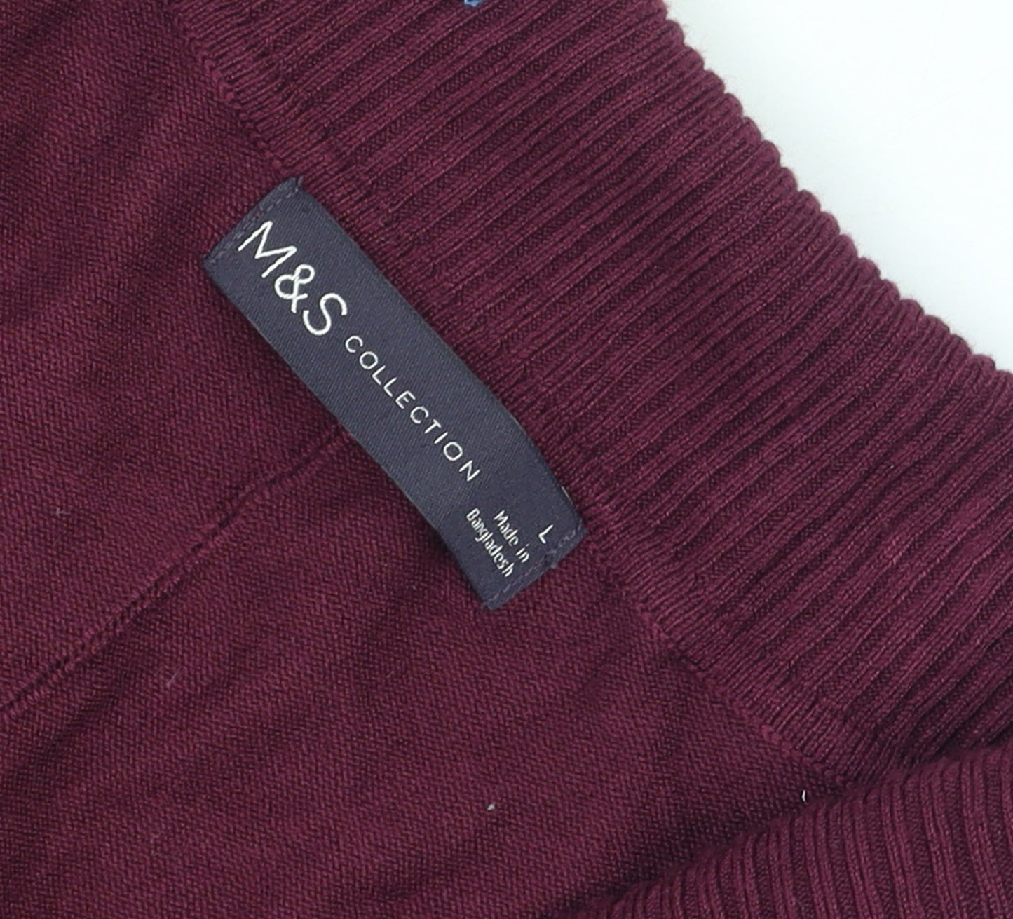 Marks and Spencer Women's Purple L Long Sleeve Open Knit Cardigan