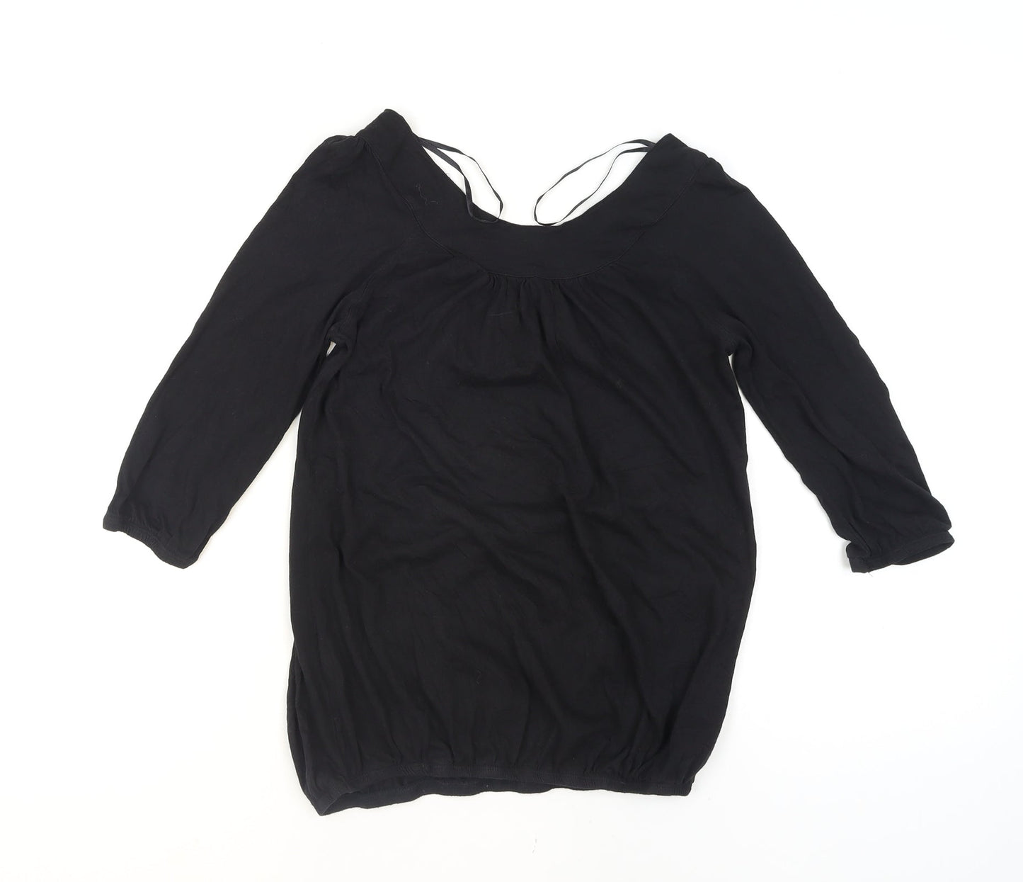 Maternity Black V-Neck Tunic Blouse Women’s Size 10