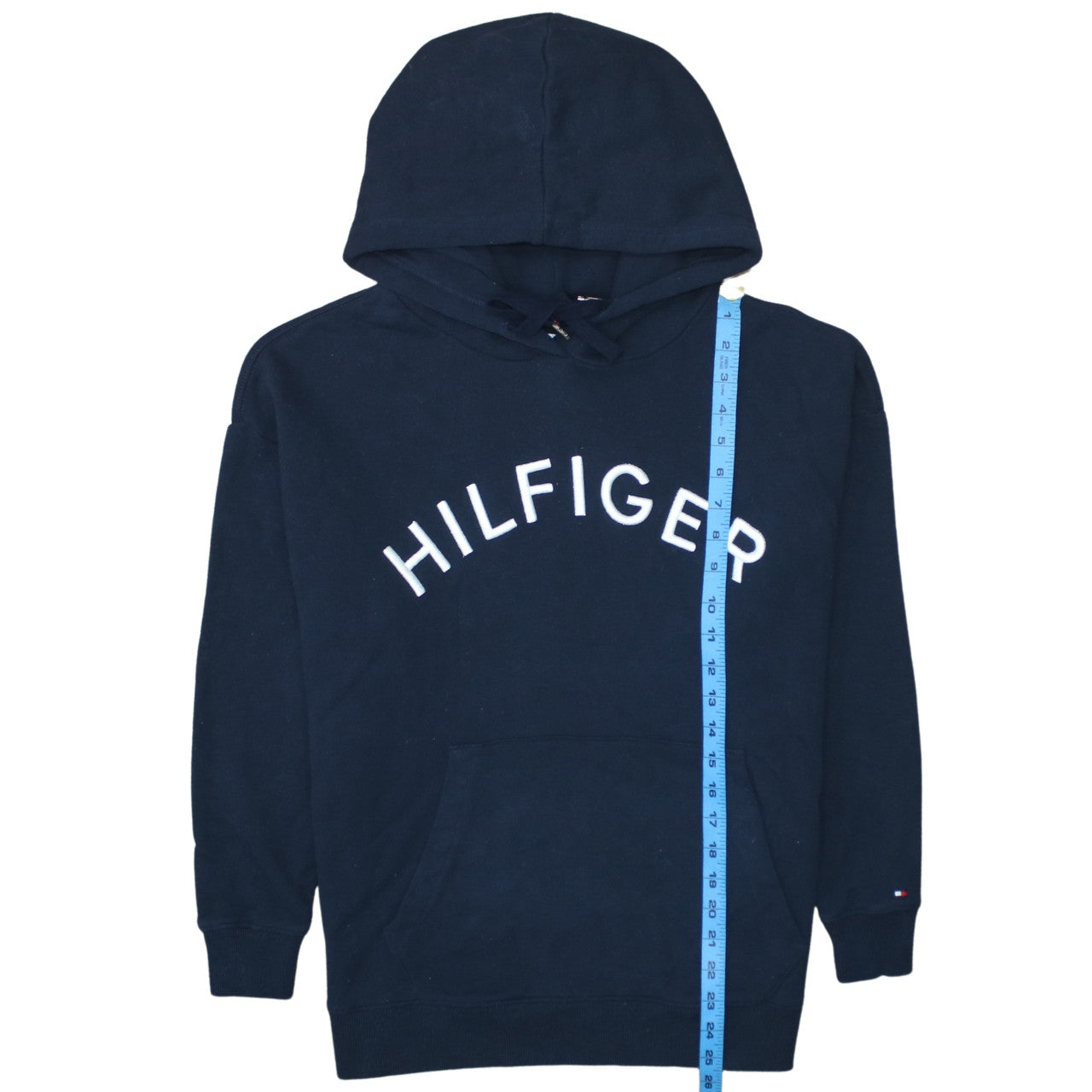 Tommy Hilfiger Men's Navy Blue XS Pullover Hoodie Cotton Sweatshirt