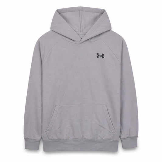 Under Armour Boys Grey Pullover Hoodie YLG 12-13 Years Fleece Sweatshirt