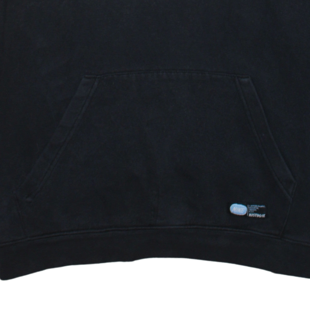 Nike Boys Black Pullover Hoodie with Logo and Drawstring Hood Size M