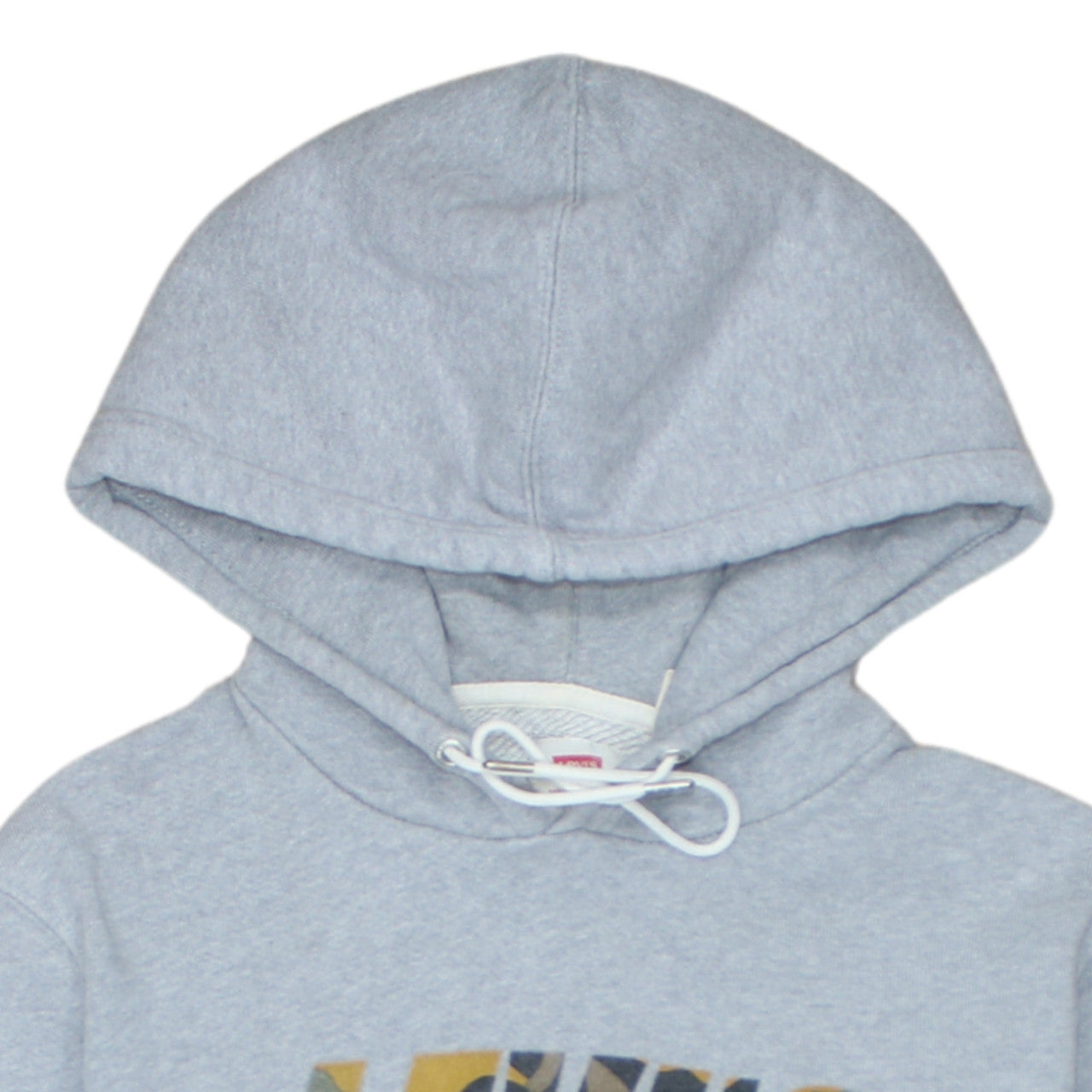 Levi's Men's Grey Pullover Hoodie Sweatshirt Small Graphic Print