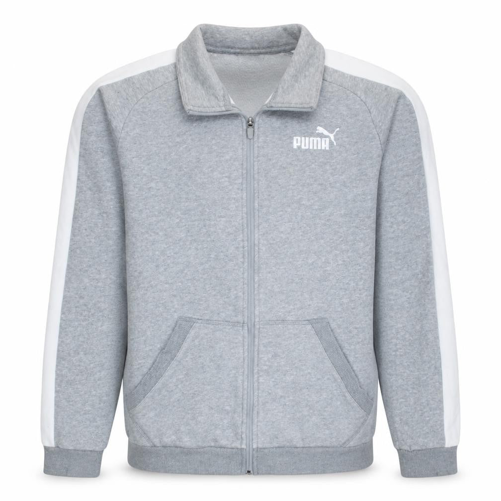 Puma Men's Grey Small Regular Fit Track Jacket Full Zip