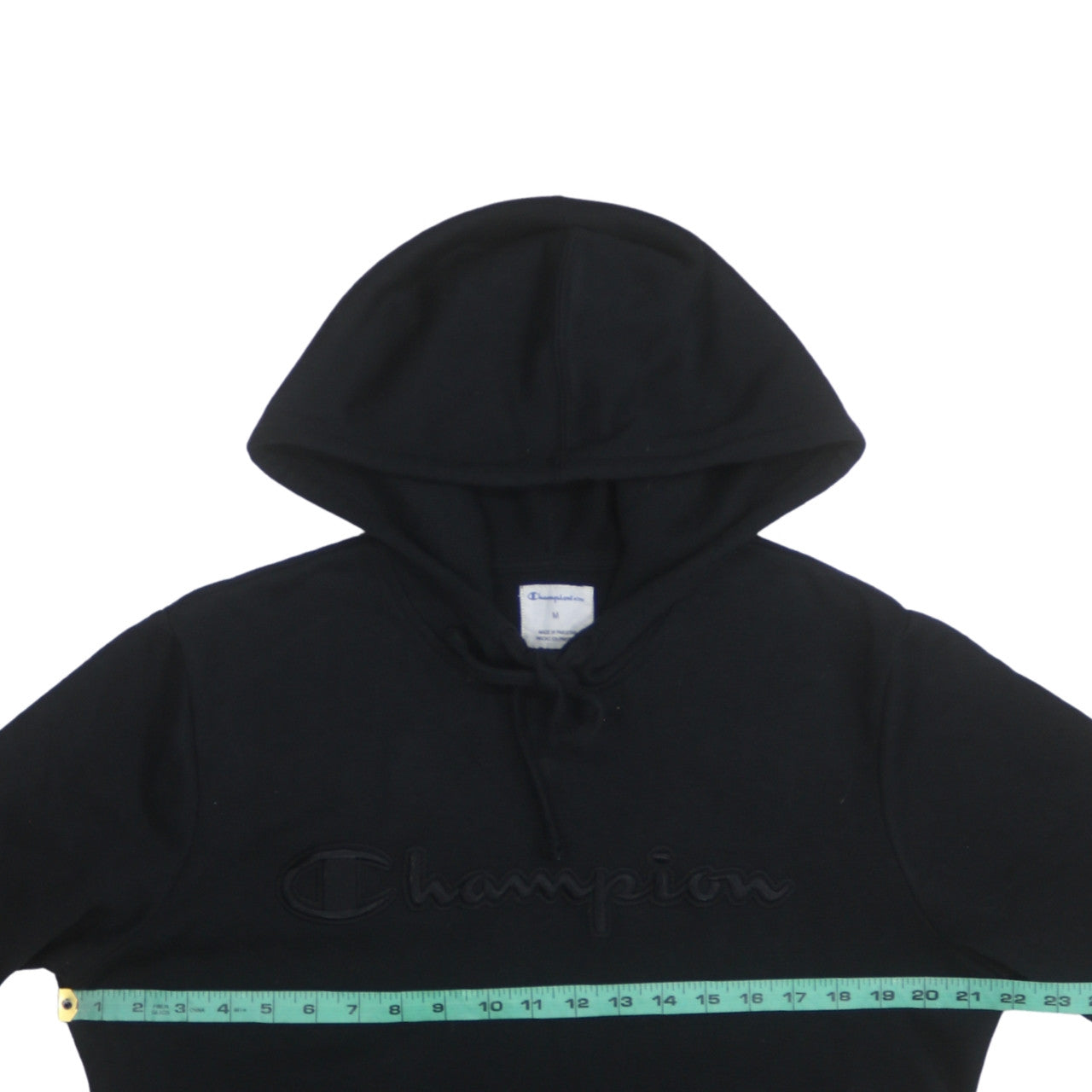 Champion Men’s Black Pullover Hoodie Medium Embroidered Logo