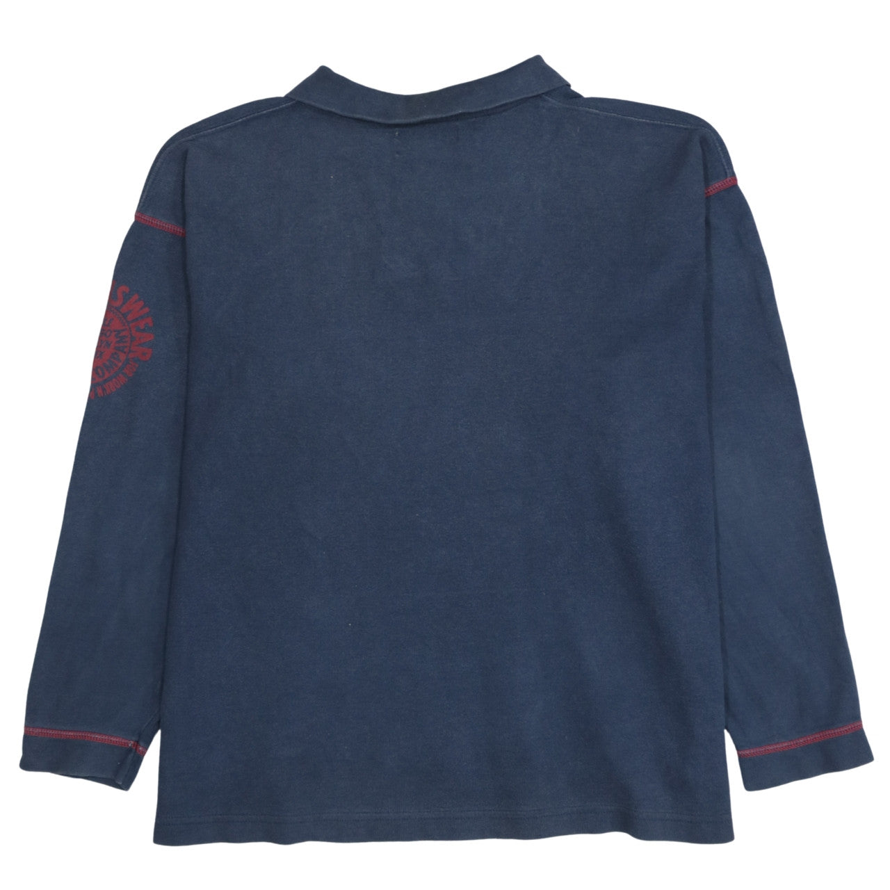 Lee Mens Blue 1/4 Zip Cotton Sweatshirt L Long Sleeve Vintage
