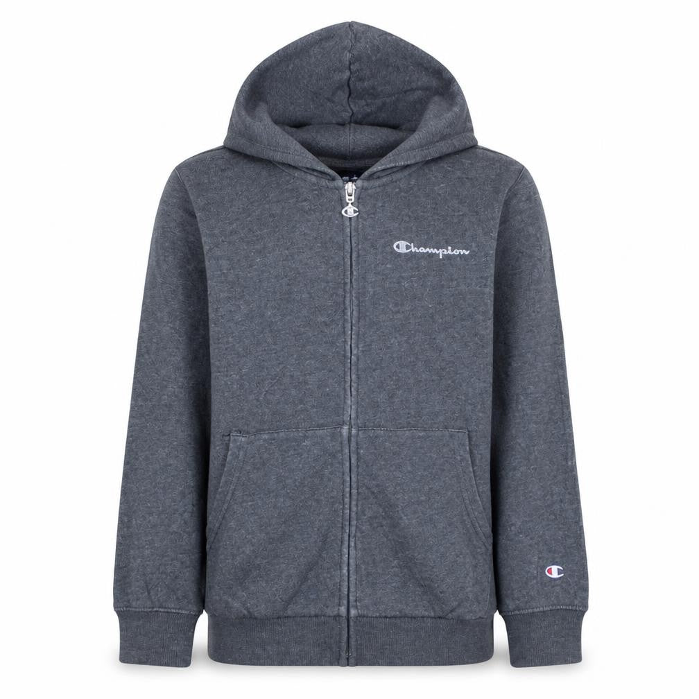 Champion Boys Grey Full Zip Hoodie Size 11-12 Years Regular Fit