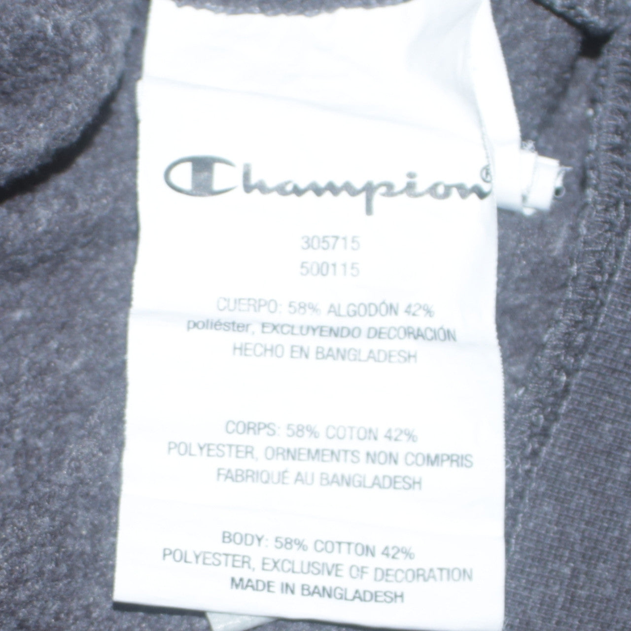 Champion Boys Grey Full Zip Hoodie Size 11-12 Years Regular Fit