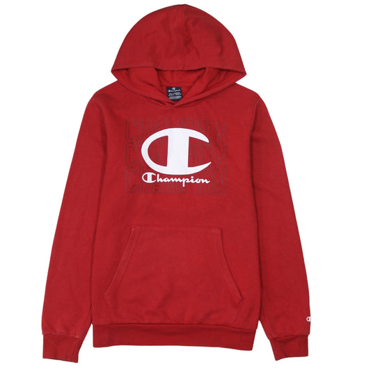 Champion Boys Red 2XL Hoodie Pullover Fleece Sweatshirt