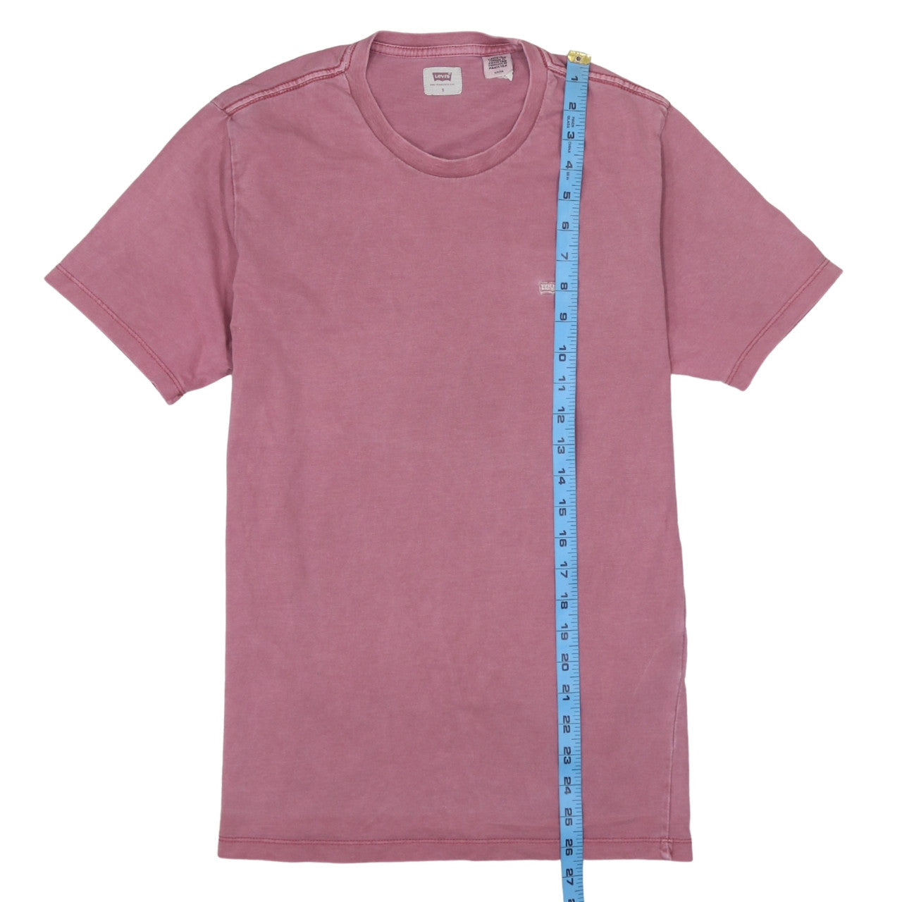 Levi's Men's Pink Cotton Crew Neck Short Sleeve T-Shirt Size S