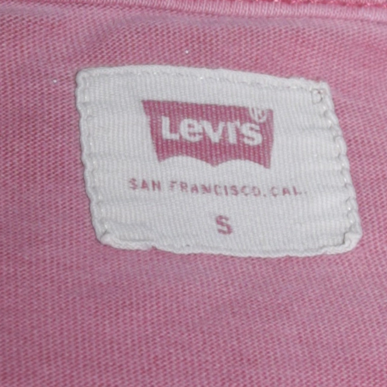 Levi's Men's Pink Cotton Crew Neck Short Sleeve T-Shirt Size S
