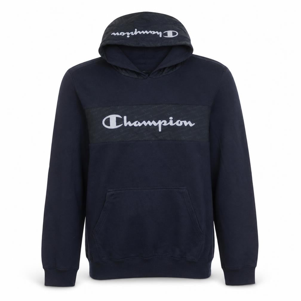 Champion Mens Blue XL Pullover Hoodie Logo Sportswear