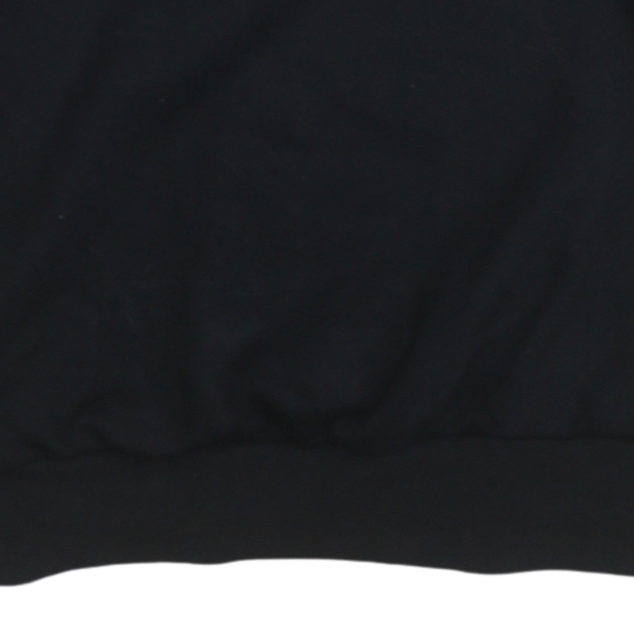 Adidas Women Black Size 12 Pullover Sweatshirt with Logo Detail