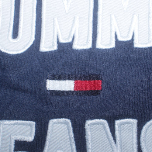 Tommy Jeans Women's Navy Blue Cotton Crew Neck Sweatshirt Size S