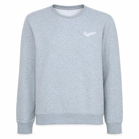 Converse Mens Grey L Crew Neck Pullover Fleece Sweatshirt
