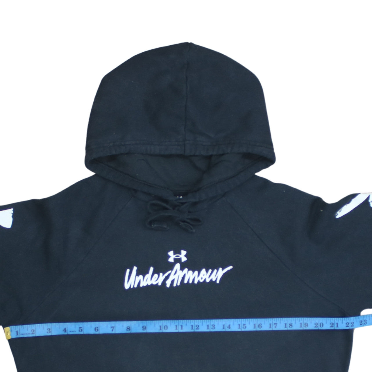 Under Armour Mens Black Small Pullover Hoodie Fleece Graphic Sportswear