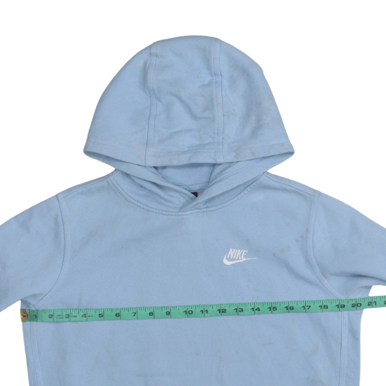 Nike Boys Blue Pullover Hoodie XL 158-170cm Fleece Logo Sweatshirt