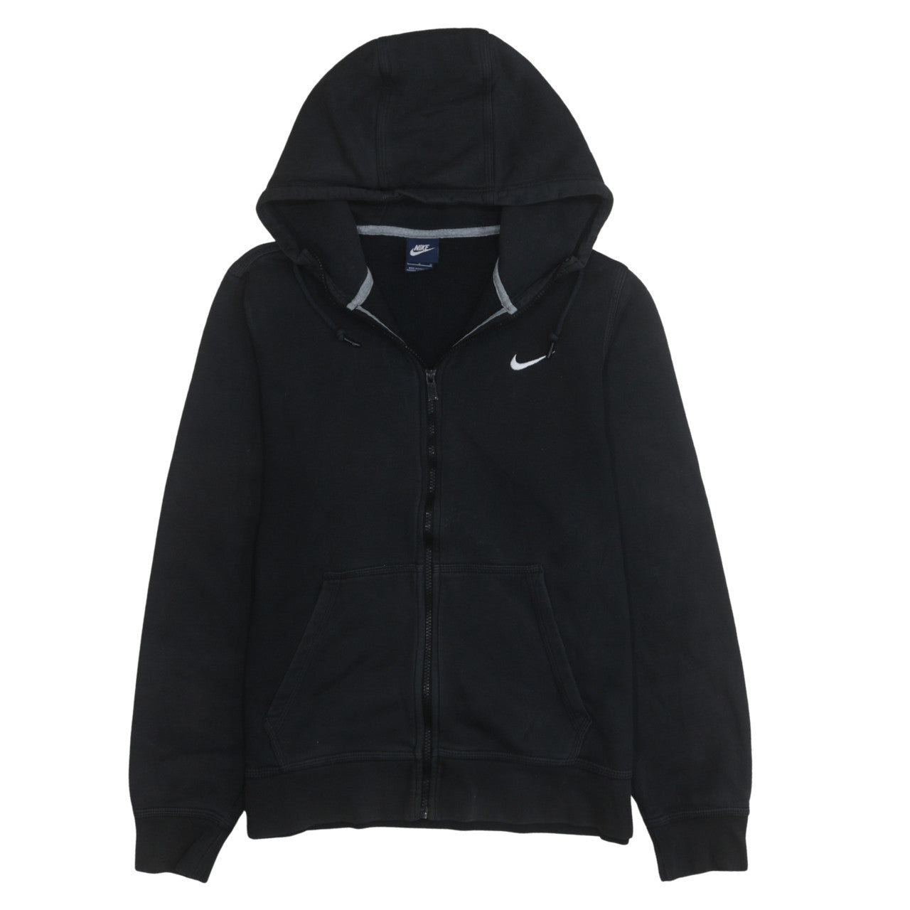 Nike Men's Black Full Zip Hoodie Size L Fleece Sportswear