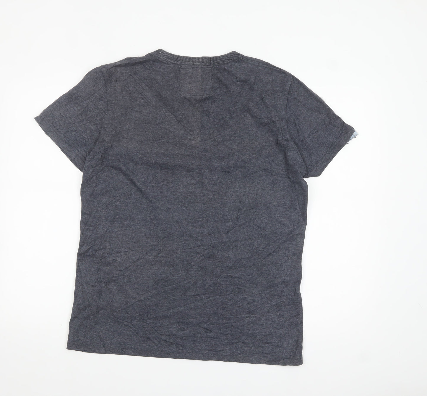 Superdry Men's Grey Graphic Athletic Short Sleeve T-Shirt Size L