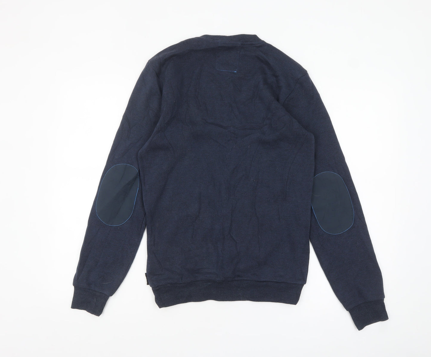 Quechua Men's Blue XS V-Neck Fleece Pullover Jumper