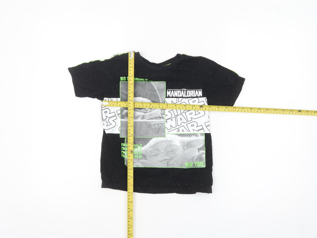 Tu Star Wars Boys Black 6-7 Years Short Sleeve Graphic T-Shirt