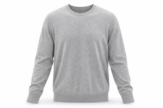 Maine New England Men's Grey Cotton Crew Neck Jumper Medium
