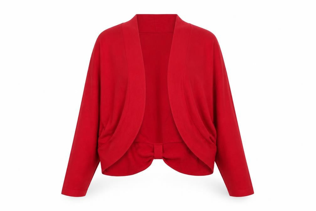 Kaliko Women’s Red Long Sleeve Shrug Cardigan Size 18