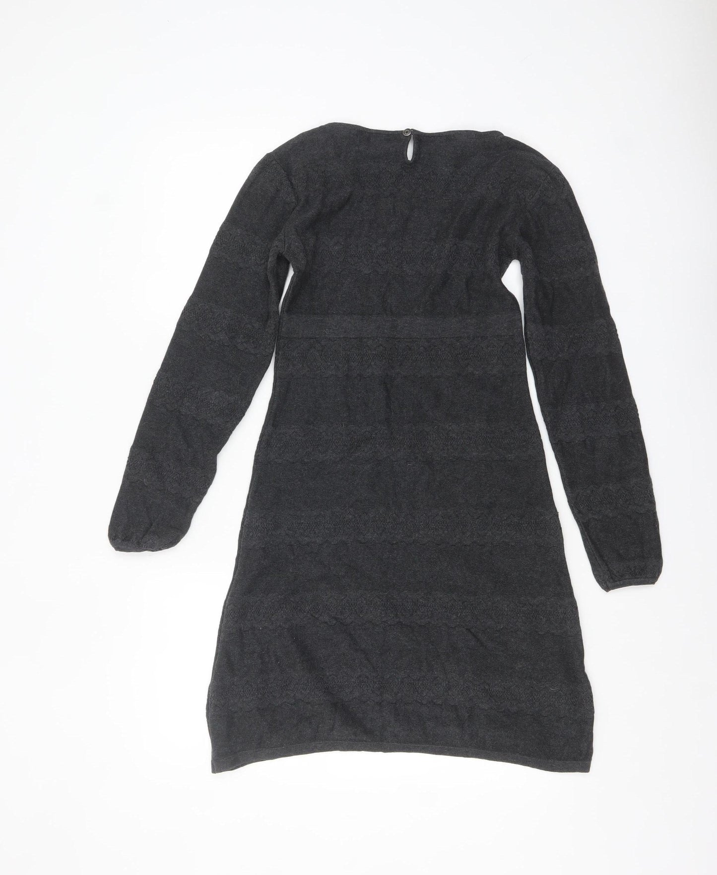 FatFace Womens Black Cotton Jumper Dress Size 8