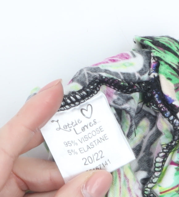 Lottie Loves Women’s Multicoloured Floral Viscose Camisole Tank Top Size 20/22