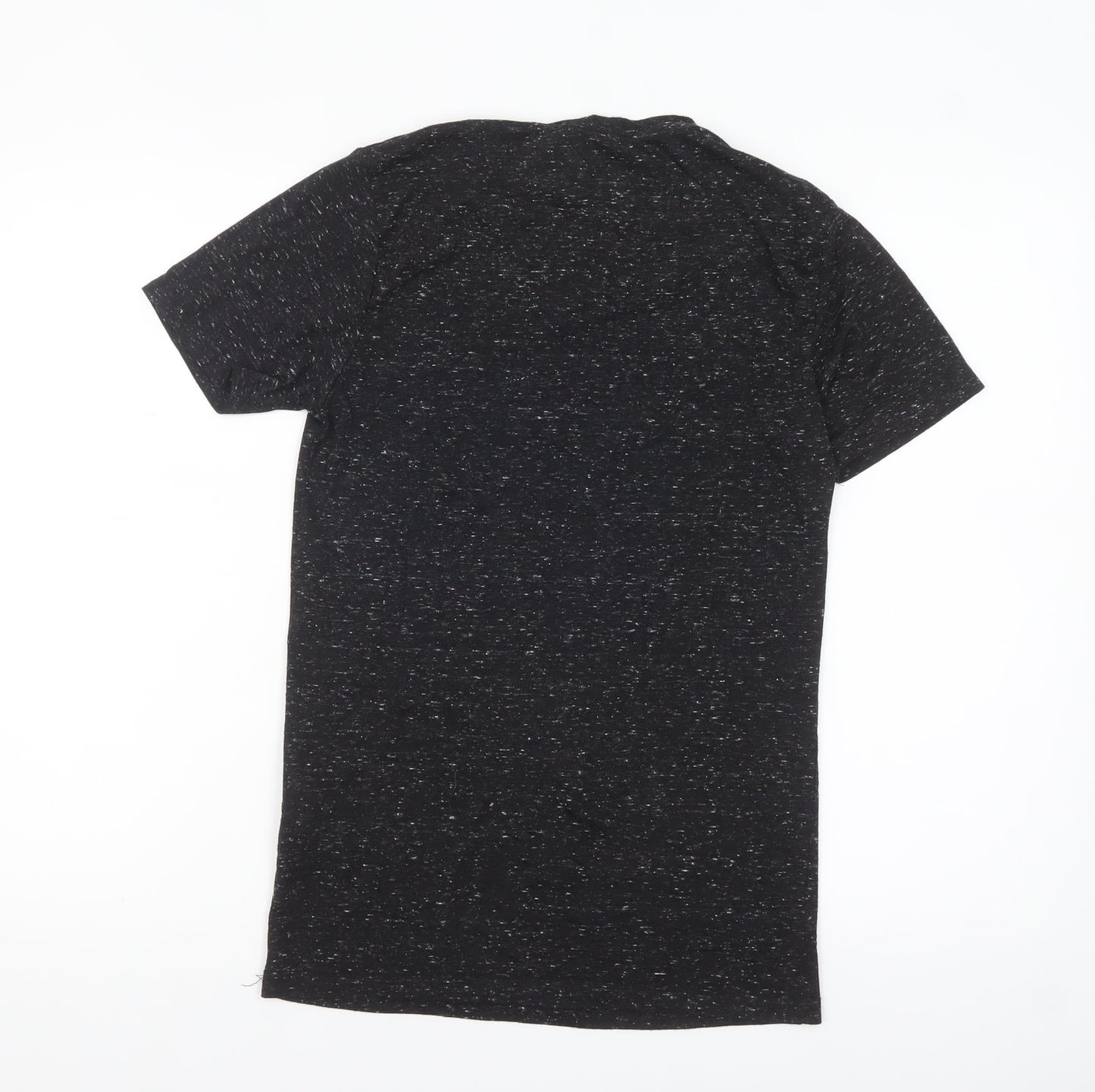 Star Wars Men's Black Graphic T-Shirt Small Movie Logo Short Sleeve