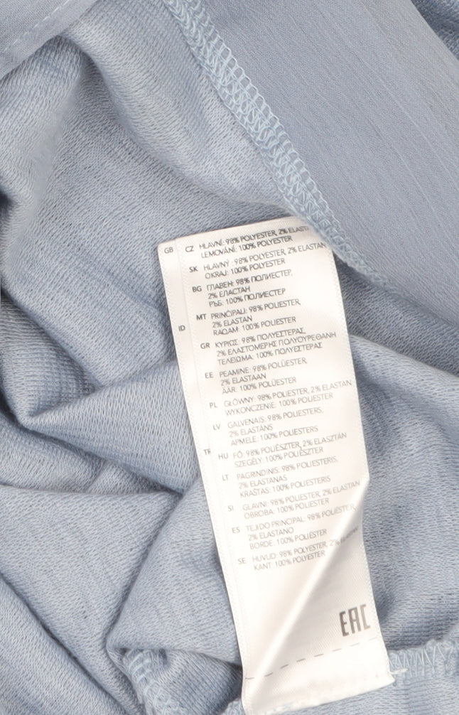 RJR John Rocha Women's Blue 3/4 Sleeve Scoop Neck Blouse Size 10
