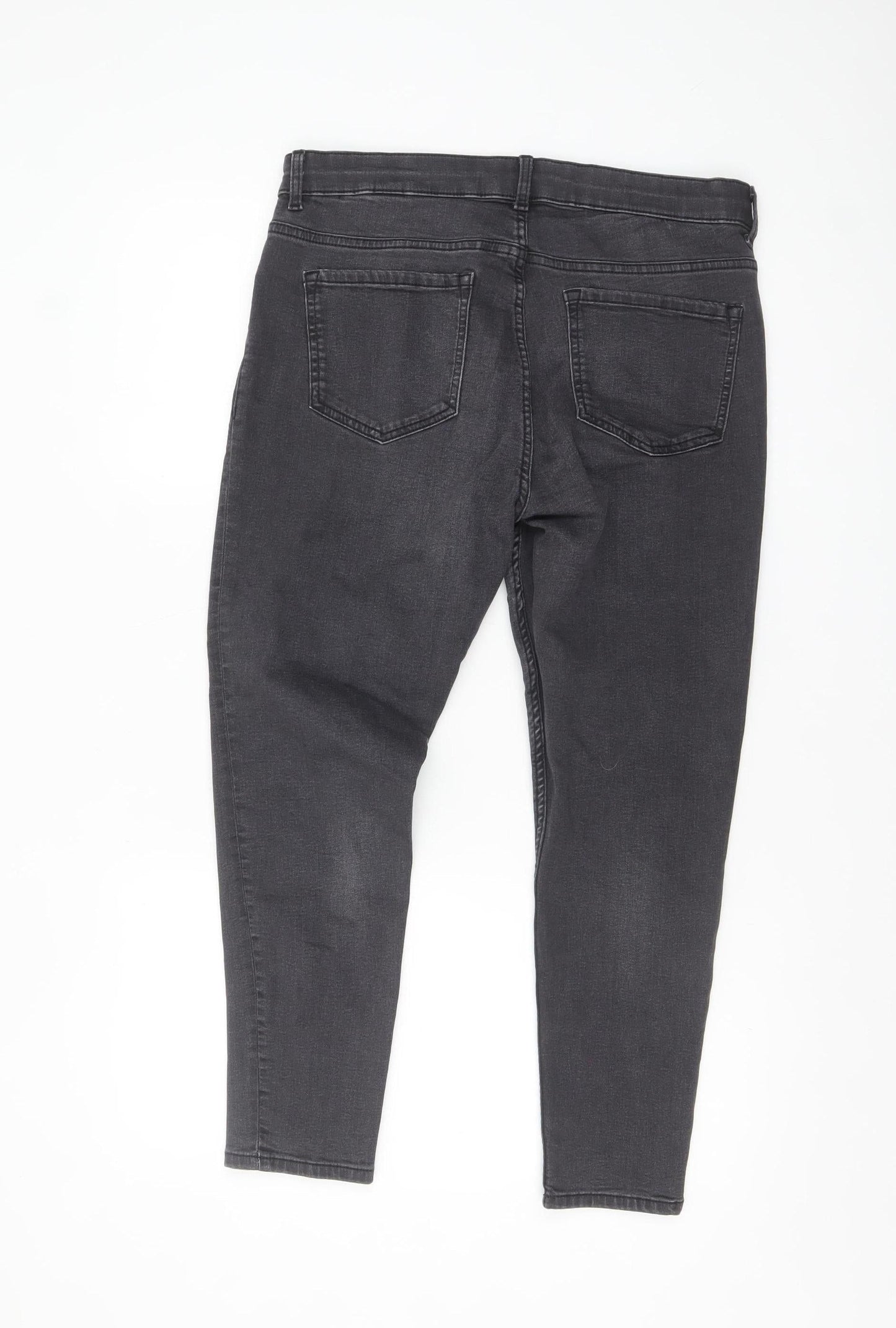 Marks and Spencer Women’s Grey Skinny Jeans Size 14 Short Denim