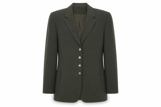 Marcona Women’s Green Wool Blend Single Breasted Blazer Size 12