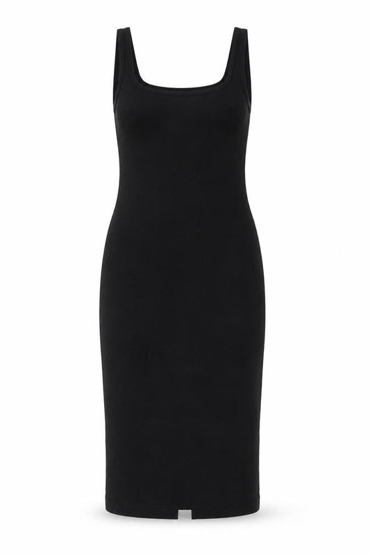 Zara Women Black Size 8 Bodycon Knee Length Sleeveless Dress