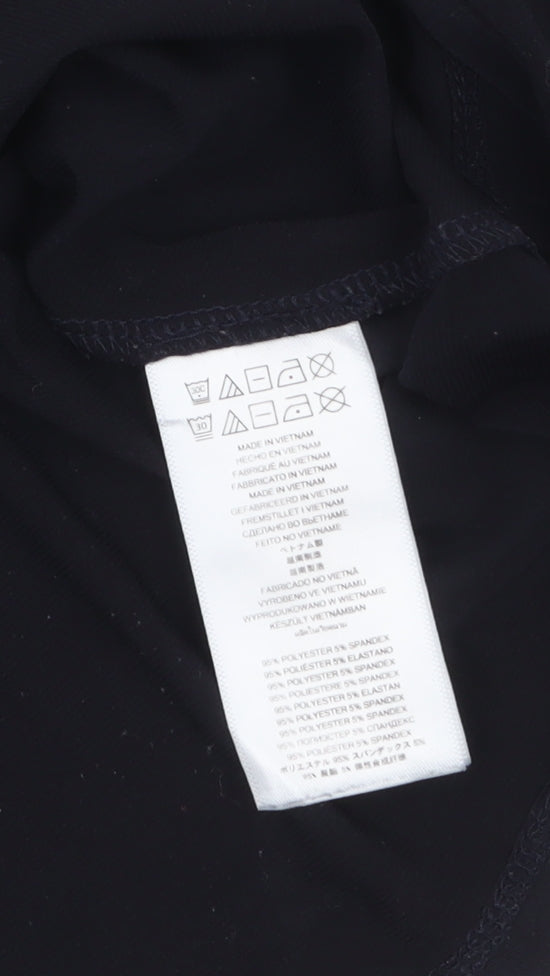 Michael Kors Womens Black Long Sleeve Wrap Blouse S