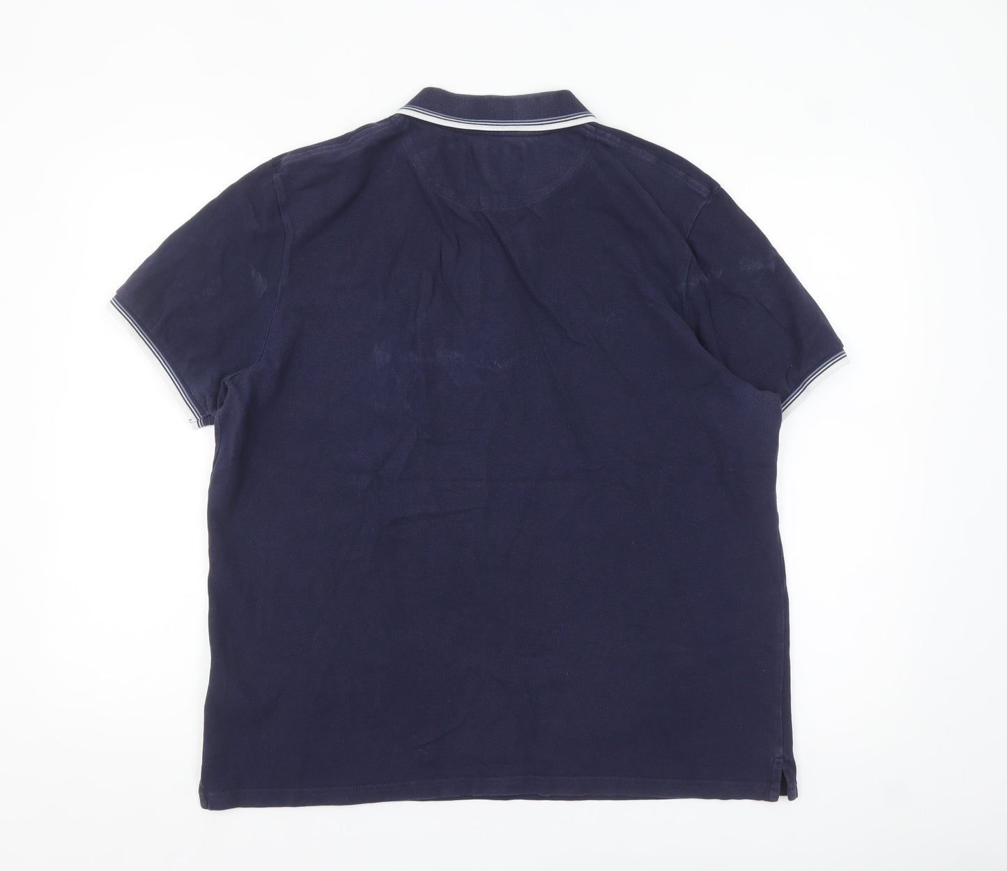 Lyle & Scott Men's Blue XL Cotton Polo Shirt Classic Logo Style