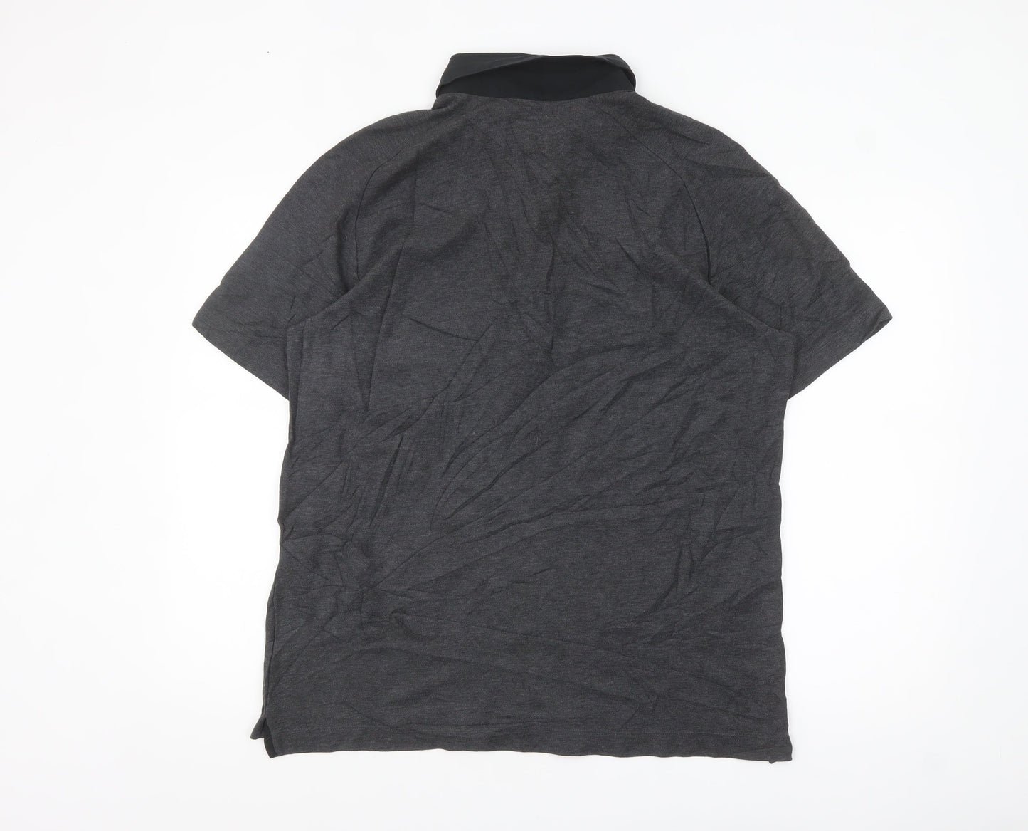 Nike Golf Dri-FIT Grey Men's L Polo Shirt Short Sleeve Logo