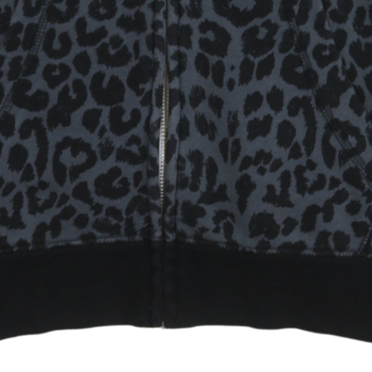 Nike Womens Black Animal Print Full Zip Hoodie Size M