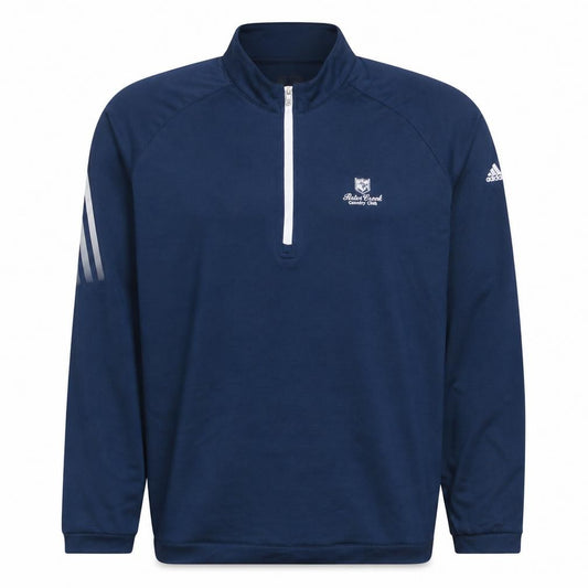 Adidas Mens Blue 2XL 1/2 Zip Mock Neck Golf Sweatshirt