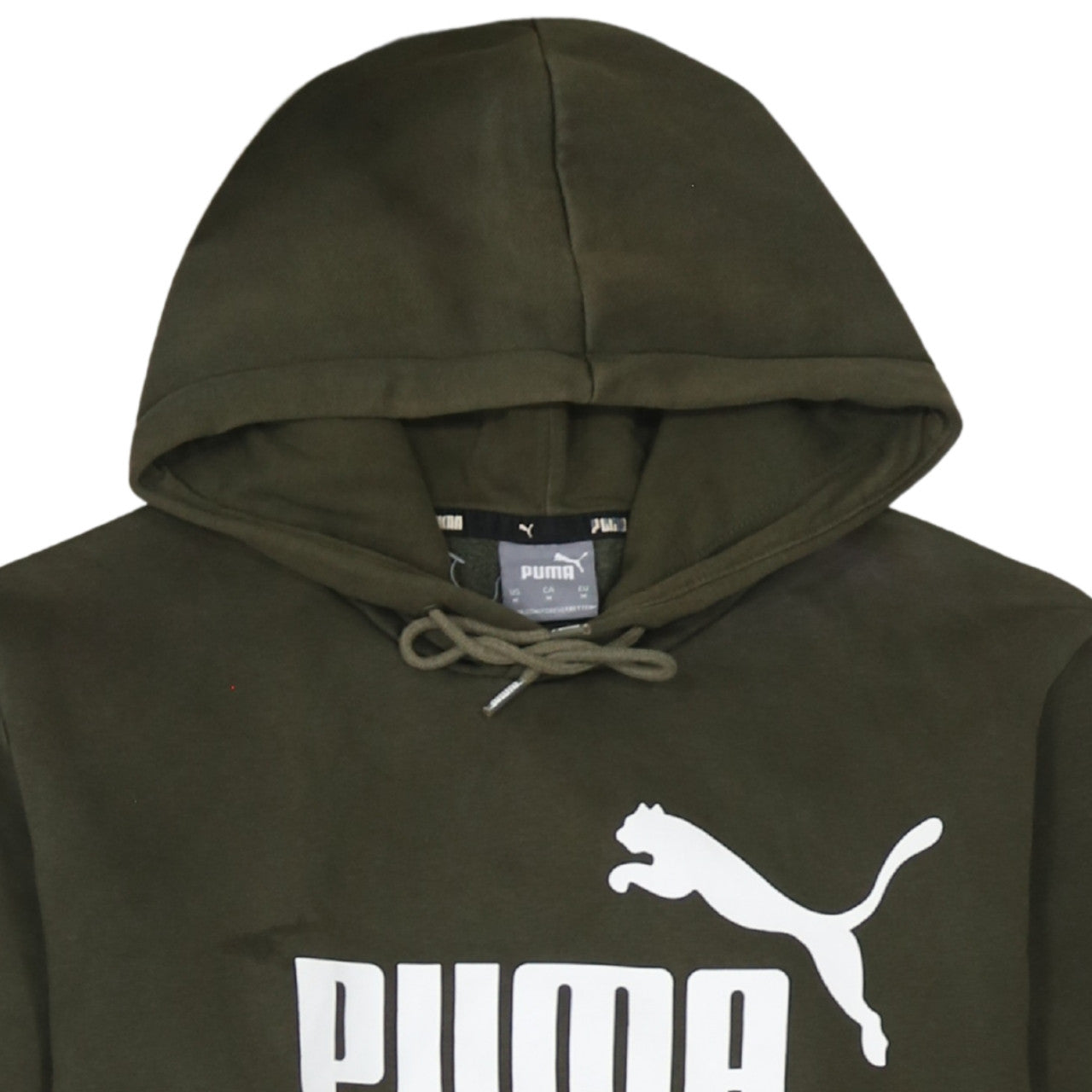 Puma Mens Green Pullover Hoodie M Regular Fit Sportswear
