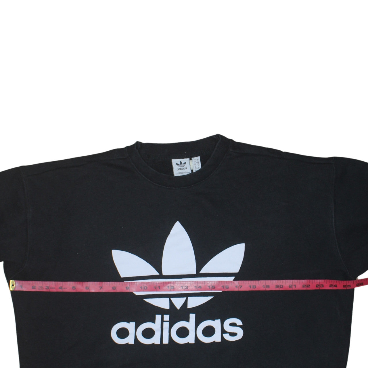 Adidas Womens Black Crew Neck Pullover Sweatshirt Size XL