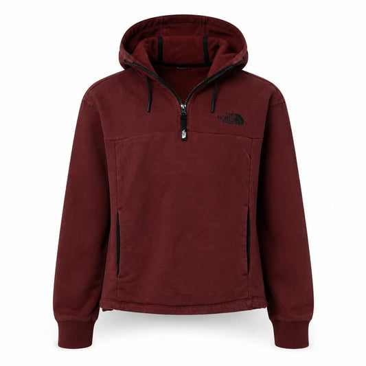 The North Face Womens Burgundy XS 1/2 Zip Hooded Sweatshirt