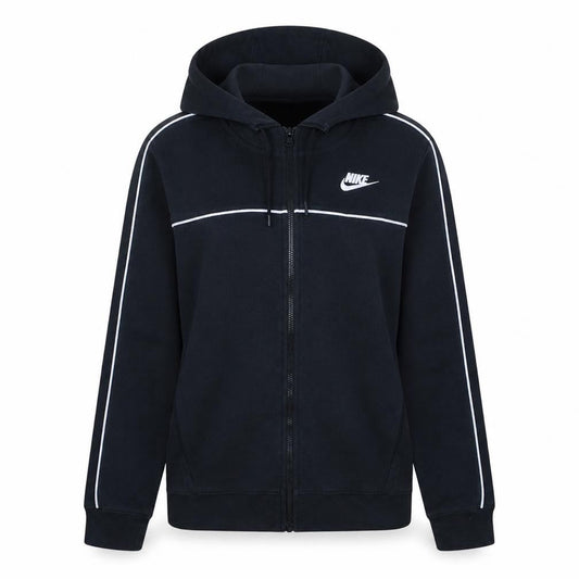 Nike Womens Black Full Zip Hoodie Size S Cotton Blend Sweatshirt