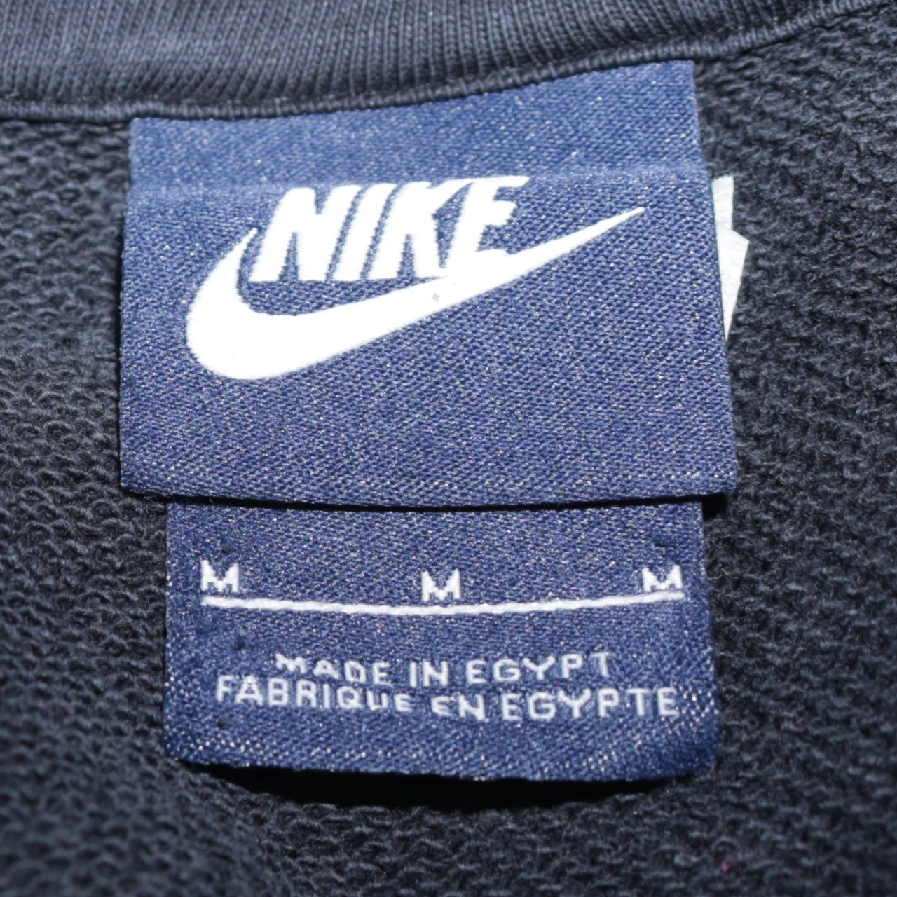 Nike Men’s Black Pullover Hoodie M Regular Fit Logo Fleece Sweatshirt