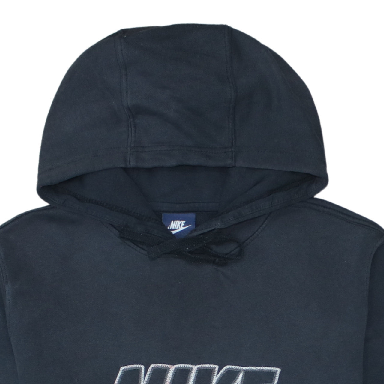 Nike Men’s Black Pullover Hoodie M Regular Fit Logo Fleece Sweatshirt