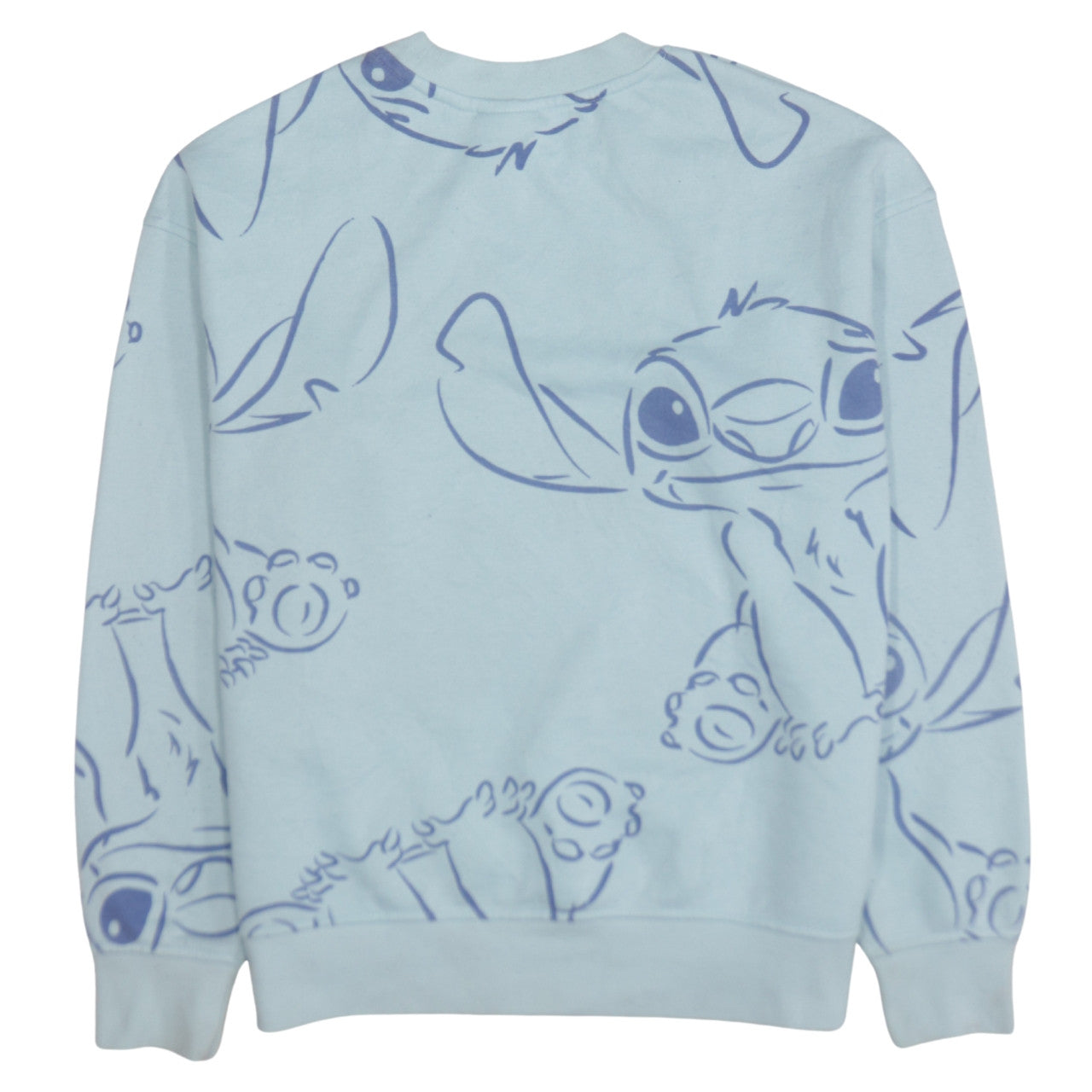 Disney Primark Women Blue Stitch Crew Neck Sweatshirt XS