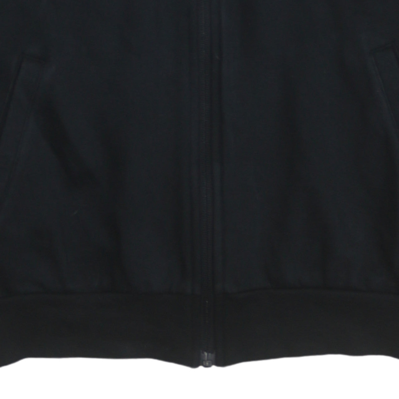Adidas Boys Black Full Zip Logo Sweatshirt Size 13-14 Years