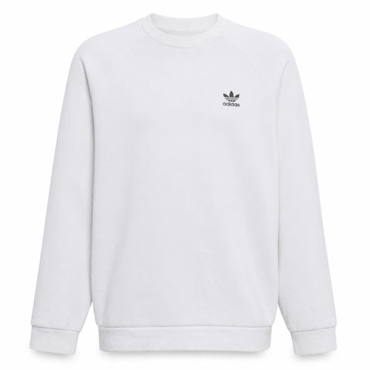 adidas Men's White Crew Neck Pullover Sweatshirt Size S