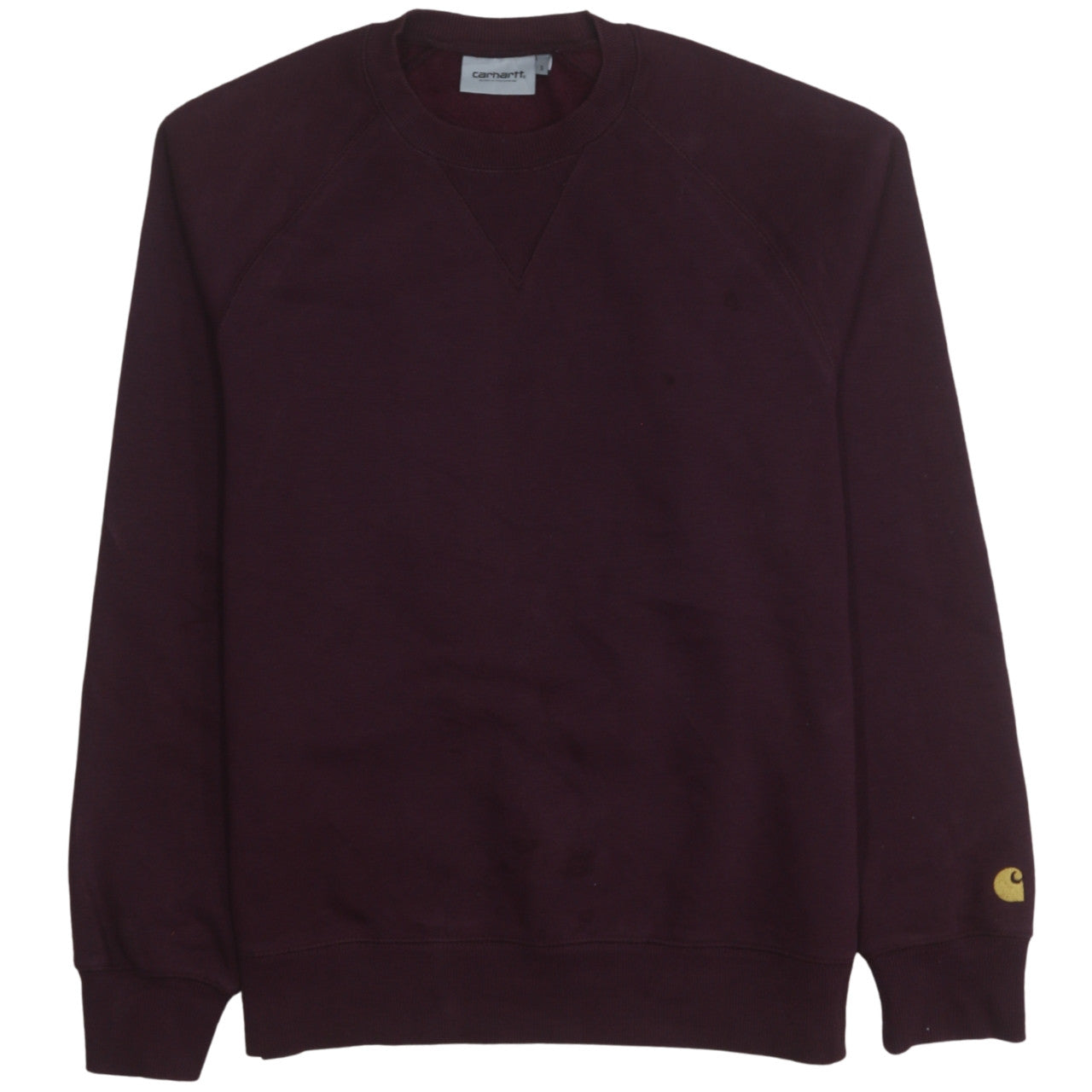Carhartt Men's Brown Crew Neck Fleece Sweatshirt Size S