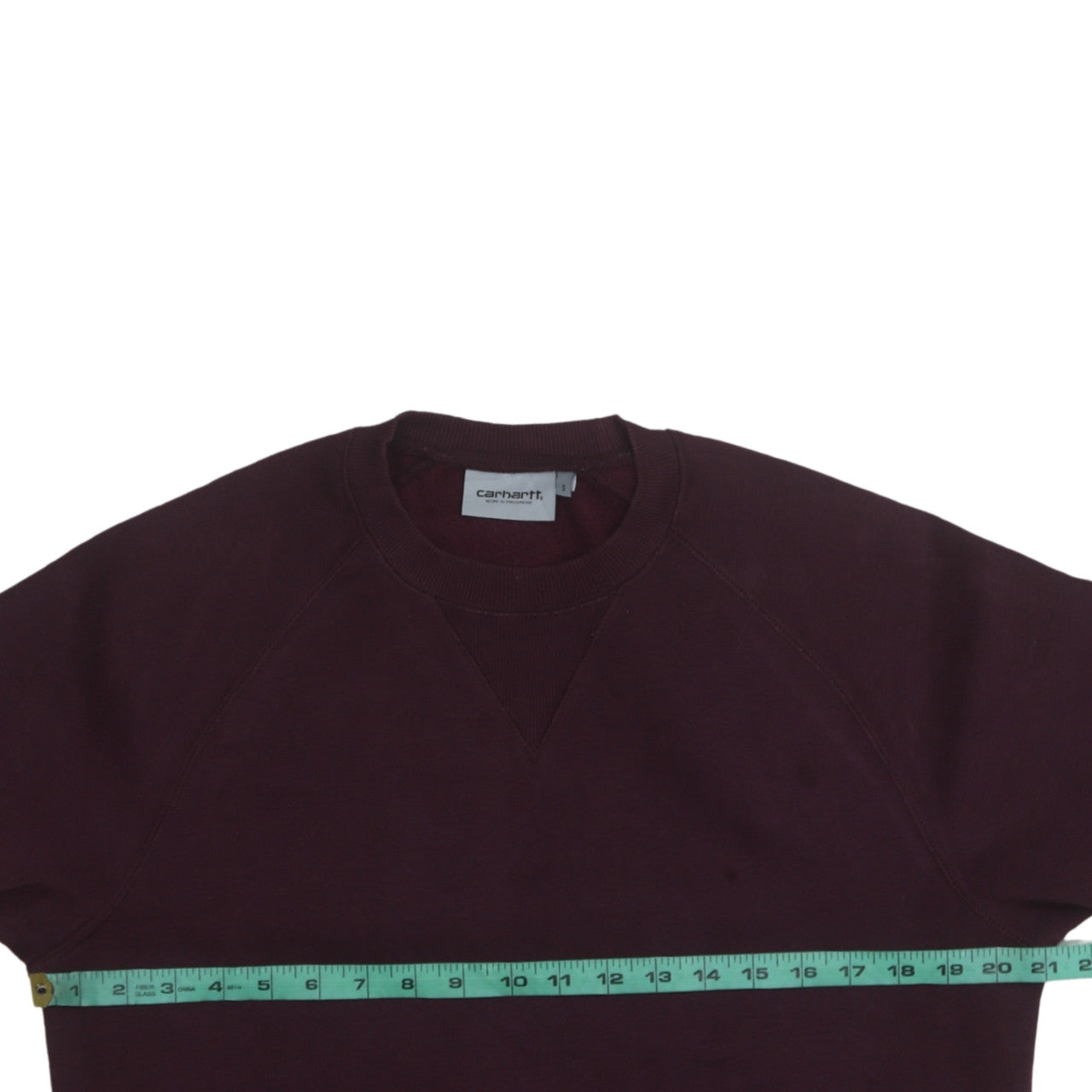 Carhartt Men's Brown Crew Neck Fleece Sweatshirt Size S